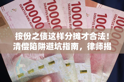 济南按份之债这样分摊才合法！清偿陷阱避坑指南，律师揭秘关键条款