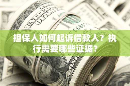 济南担保人如何起诉借款人？执行需要哪些证据？