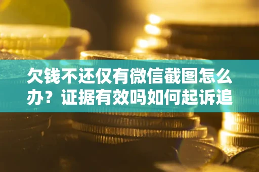 济南欠钱不还仅有微信截图怎么办？证据有效吗如何起诉追回欠款？