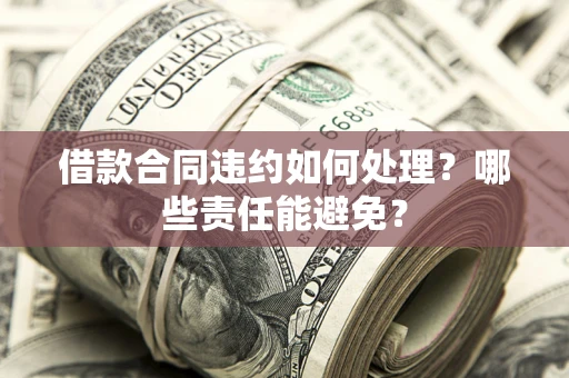 济南借款合同违约如何处理？哪些责任能避免？