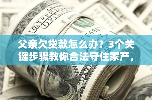 济南父亲欠贷款怎么办？3个关键步骤教你合法守住家产，别再傻傻替还了！
