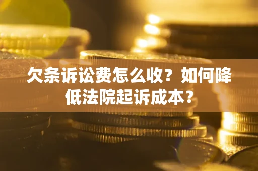 济南欠条诉讼费怎么收？如何降低法院起诉成本？