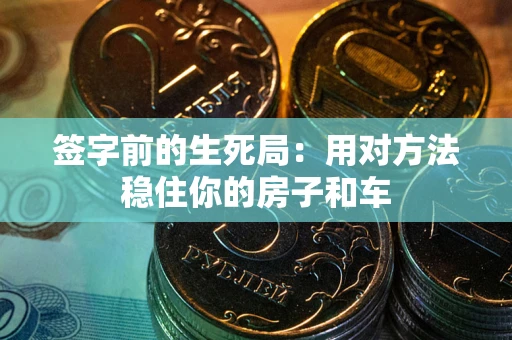 济南签字前的生死局：用对方法稳住你的房子和车