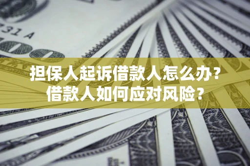 济南担保人起诉借款人怎么办？借款人如何应对风险？