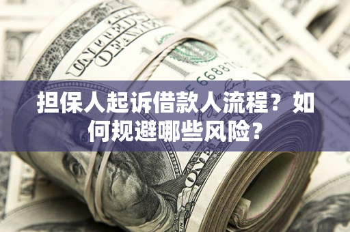 济南担保人起诉借款人流程？如何规避哪些风险？