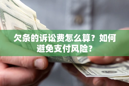 济南欠条的诉讼费怎么算？如何避免支付风险？